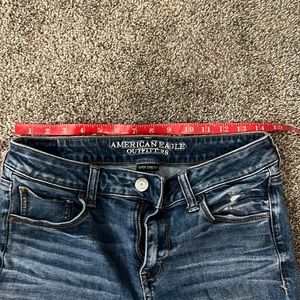 American Eagle distressed skinny jeans, size 10